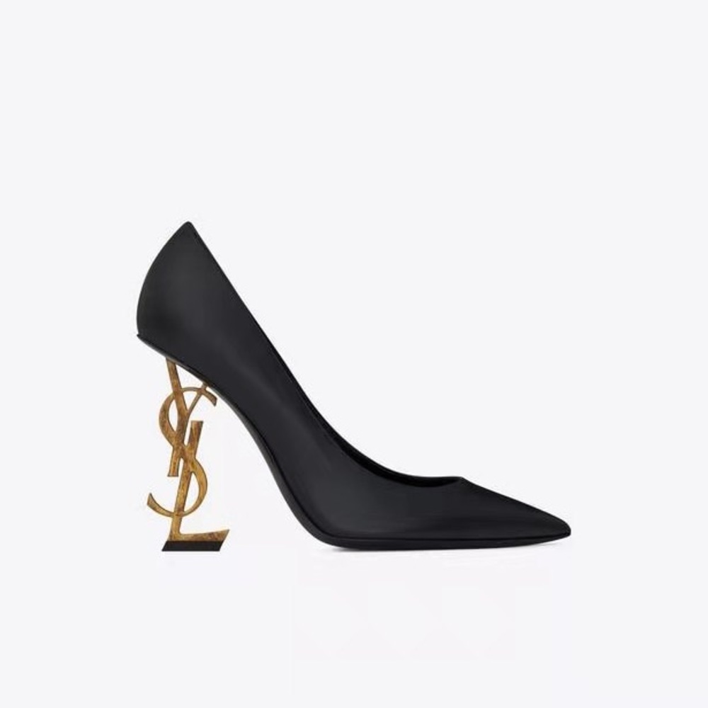 YSL Opyum 110 pumps black/gold
